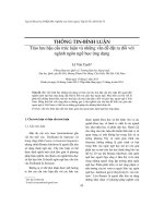 Trào lưu hậu cấu trúc luận và những vấn đề đặt ra đối với ngành ngôn ngữ học ứng dụng
