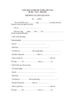 Hợp đồng gia công đặt hàng