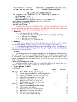 đề cương chi tiết học phần nâng cao 1