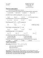 Đề thi kỳ II có MT, đáp án