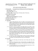 đề cương chi tiết học phần kỹ thuật điện lạnh