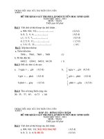 DE KHAO SAT CHON HSG 2010 - 2011