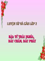 LT&C T32 TỪ TRÁI NGHĨA. DẤU CHẤM, DẤU PHẨY