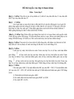 Đề và đáp án luyện thi vào lớp 6 môn  Toán tham khảo( đề số 1)