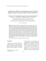 Application of Marker Assisted Backcrossing to Pyramid Salinity Tolerance (Saltol) into Rice Cultivar- Bac Thom 7