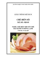giao trình mô đun chế biến sò
