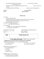 đề kiểm tra công nghệ 7