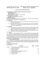 đề cương chi tiết học phần tập giảng thể dục thể thao