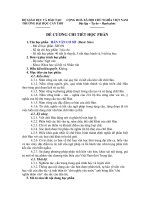 Đề cương chi tiết học phần hán văn cơ sở