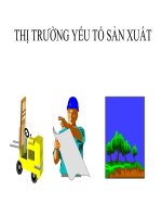 Thị trường yếu tố sản xuất