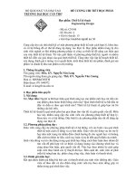 đề cương chi tiết học phần thiết kế kĩ thuật