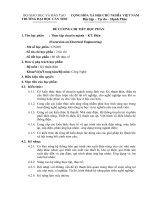 đề cương chi tiết học phần thực tập chuyên ngành - KT. Điện