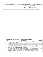 Đáp án Lịch sử 12 HKII năm học 2010-2011