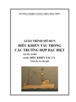 giáo trình điển khiển tàu trong các trường hợp đặc biệt
