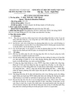 đề cương chi tiết học phần Y - học thể dục thể thao