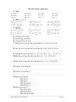 Đề cương ôn tập Toán 1