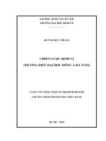 Chiến lược định vị thương hiệu Đại học Đông Á – Đà Nẵng
