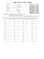 kiểm tra học kì 2 trắc nghiệm 8