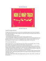 Văn khấn lễ nhập trạch