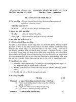 Đề cương chi tiết học phần tổ chức công tác khuyến nông