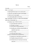 phân tích tiêu thụ sản phẩm của Tập đoàn Trung Nguyên Việt Nam