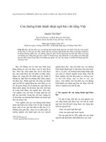 Con đường hình thành thuật ngữ báo chí tiếng Việt