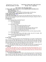 đề cương chi tiết học phần bóng đá nâng cao II