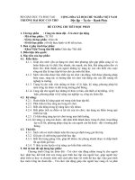 đề cương chi tiết học phần công tác đoàn đội - trò chơi vận động