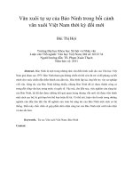 Văn xuôi tự sự của Bảo Ninh trong bối cảnh văn xuôi Việt Nam thời kỳ đổi mới
