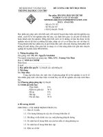 đề cương chi tiết học phần phương pháp bố trí thí nghiệm và xử lý số liệu