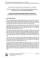 ĐỀ XUẤT KỸ THUẬT PHƯƠNG ÁN ĐẮP NỀN ĐƯỜNG BẰNG BÊ TÔNG NHẸ