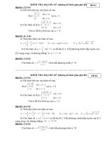 Đề kiểm tra chương đạo hàm lớp 11 CB