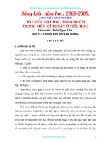 TỔ CHỨC DẠY HỌC THEO NHÓM  TRONG MÔN MĨ THUẬT Ở TIỂU HỌC.