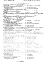 đề kiểm tra môn lý 10