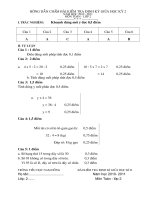 Đề KTDK giữa kì II môn Toán lớp 2