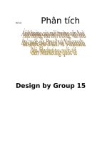 tiểu  luận  quản trị marketing Phân tích ảnh hưởng của môi trường văn hóa hai quốc gia Brasil và Venezuela Đến Marketing quốc tế