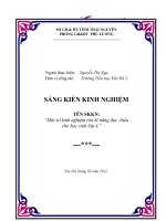 Một số kinh nghiệm rèn kĩ năng đọc hiểu cho học sinh lớp 4