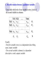 Tài liệu Slide bài giảng môn Lý thuyết xác suất thống kê bằng Tiếng Anh StatisticsLecture2B