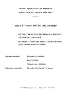 Đồ án tốt nghiệp kỹ sư xây dựng thiết kế Trung tâm thương mại điện tử, văn phòng cho thuê, lô TM01 khu trung tâm hành chính, quận Dương Kinh, Hải Phòng