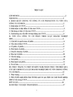 thảo luận kịnh tễ vĩ mô đề tài quy chế pháp lí về vốn trong công ty cổ phần.