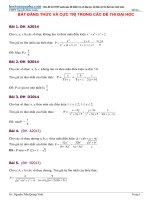 Tuyển tập bất đẳng thức và cực trị trong các đề thi đại học