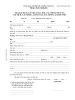 TỜ KHAI ĐĂNG KÝ VIỆC THAY ĐỔI LẠI GIỚI TÍNH, DÂN TỘC