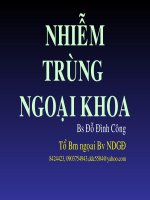Nhiễm Trùng Ngoại Khoa (BS. Đỗ Đình Công)