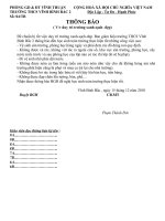 THÔNG BÁO THANG 12