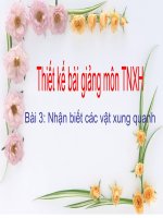 nhan biet cac vat xung quanh