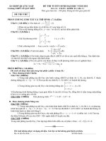 ĐỀ THI THỬ ĐH LÊ QUÝ ĐÔN QT LẦN 1 KD