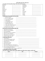 Đề cương ôn thi HK II Anh Văn 4,5