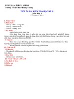 Đề thi kỳ II - hoá 8 ,có ma trận mới, đáp án