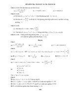 ĐỀ KIỂM TRA TOÁN(GT)11- Thang 4