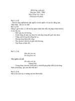 Đề thi học sinh giỏi Tiếng Việt 3_2003_2004